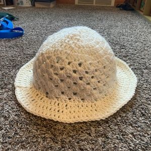 Handmade crochet hat summer shell pattern